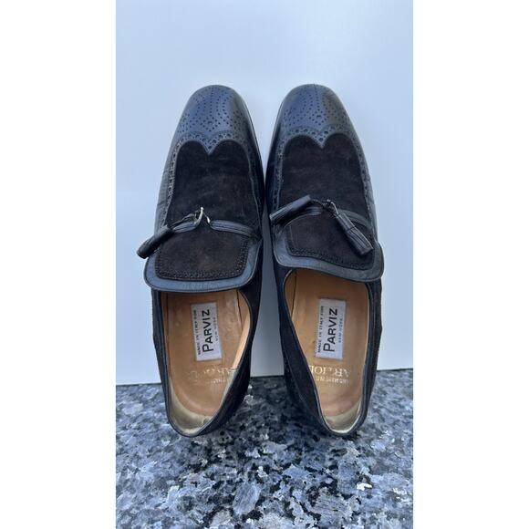 Mens Artioli Parviz New York Black Leather Loafer Shoes Size 8 main image 12